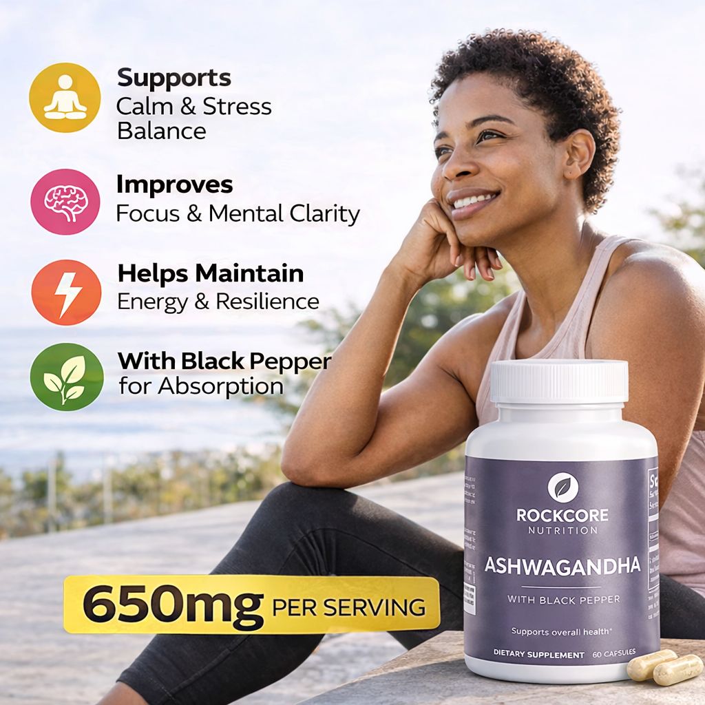 Ashwagandha with Black Pepper 650mg